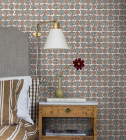 Astrid Wallpaper by Borastapeter Blue/Brown