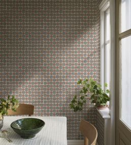 Astrid Wallpaper by Borastapeter Blue/Brown
