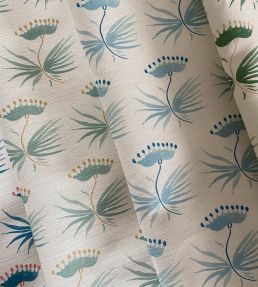 Astrid Fabric by Kate Medlicott Indigo & Raspberry