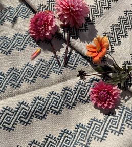 Athenia Fabric by Titley and Marr Prussian