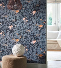 Atlantide Wallpaper by Casadeco Vert Kelp