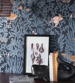 Atlantide Wallpaper by Casadeco Vert Kelp