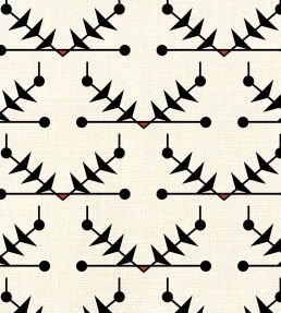 Atomic Trellis Fabric by Ottoline Black