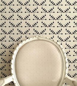 Atomic Trellis Wallpaper by Ottoline Black