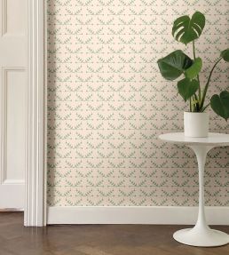 Atomic Trellis Wallpaper by Ottoline Soft Sage