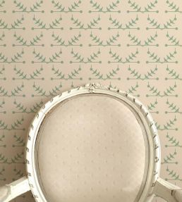 Atomic Trellis Wallpaper by Ottoline Soft Sage