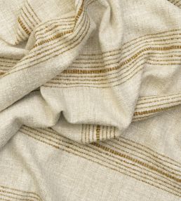Atrani Stripe Fabric by Andrew Martin Ochre