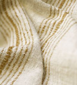 Atrani Stripe Fabric by Andrew Martin Ochre