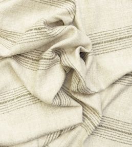 Atrani Stripe Fabric by Andrew Martin Taupe