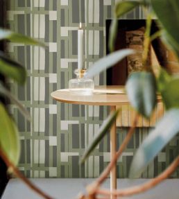 Attika Wallpaper by Marimekko Green