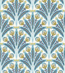 Attingham Wallpaper by Clarke & Clarke Denim