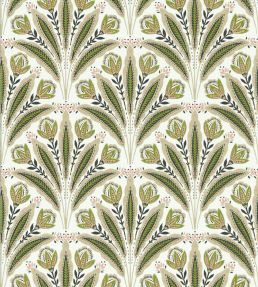 Attingham Wallpaper by Clarke & Clarke Sage/Blush