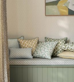 Aubin Cushion 50 x 50cm by Romo Matcha