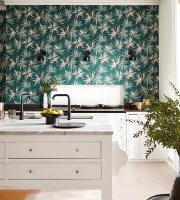 Aucuba Wallpaper by Harlequin Forest copper