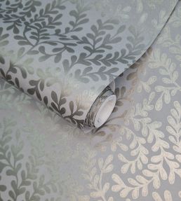 Audley Wallpaper by 1838 Wallcoverings Duck Egg Blue