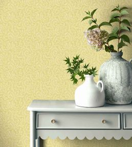 Audley Wallpaper by 1838 Wallcoverings Yellow