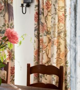 Audubon Garden Fabric by Travers Purple