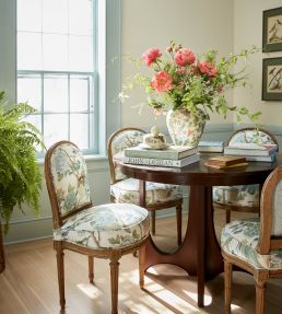 Audubon Garden Fabric by Travers Blue