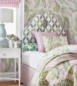 Augusta Fabric by Thibaut Lavender
