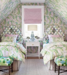 Passageway Embroidery Fabric by Thibaut Brights