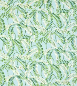 Augusta Fabric by Thibaut Turquoise