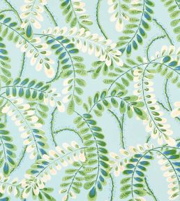 Augusta Wallpaper by Thibaut Turquoise