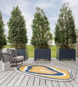 Brink & Campman Aura Outdoor rug Ochre 477306-140200 Ochre