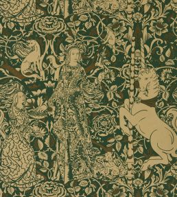 Aurelia's Grail Wallpaper by Sanderson Gobelin Green/Bronze