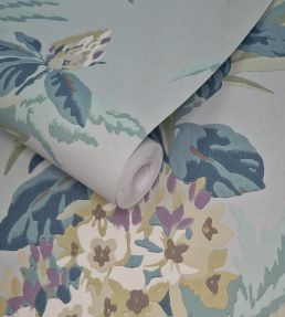 Aurora Wallpaper by 1838 Wallcoverings Seafoam