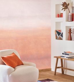 Aurora Mural by Casadeco Rose Crepuscule