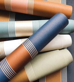 Auteuil Wallpaper by Casamance Marine / Rouille