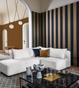 Auteuil Wallpaper by Casamance Marine / Rouille