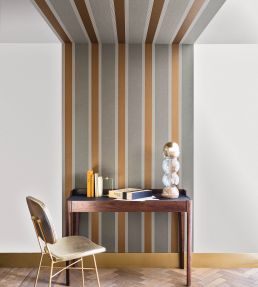 Auteuil Wallpaper by Casamance Blanc / Dore