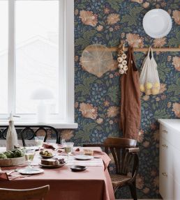 Ava Wallpaper by Sandberg Classic Blue