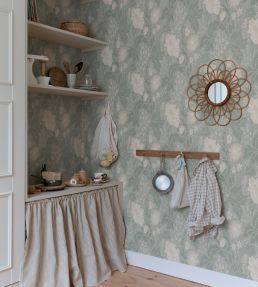 Ava Wallpaper by Sandberg Sage Green
