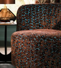 Avelina Fabric by Osborne & Little Cobalt/Amber