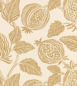 Averly Wallpaper by Romo Ochre