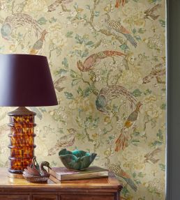Aviary Wallpaper by Madeaux 08 Earth Tones