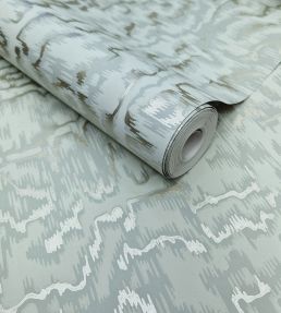 Avington Wallpaper by 1838 Wallcoverings Duck Egg Blue