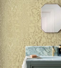 Avington Wallpaper by 1838 Wallcoverings Gold