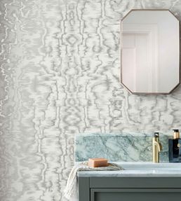 Avington Wallpaper by 1838 Wallcoverings Grey