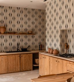 Azilal Embroidery Wallpaper by Coordonne Zebra