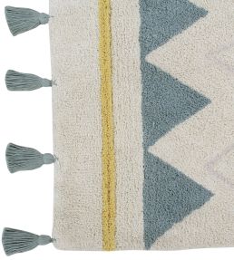 Lorena Canals Azteca rug Natural-Vintage Blue C-AZ-NVB Natural-Vintage Blue