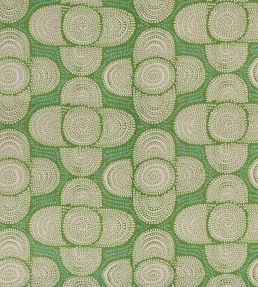 Azteque Fabric by Christopher Farr Cloth Green