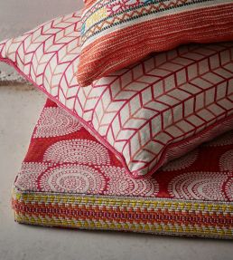 Azteque Fabric by Christopher Farr Cloth Green