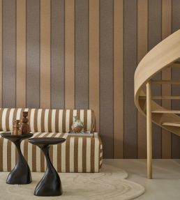 Azur Wallpaper by Casamance Sepia Tabac