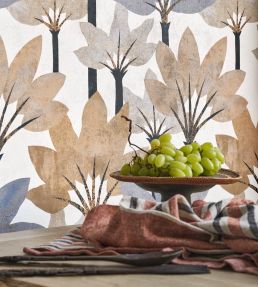 Babel Wallpaper by Casadeco Encre / Naturel