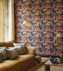 Babel Wallpaper by Casadeco Encre / Rouille