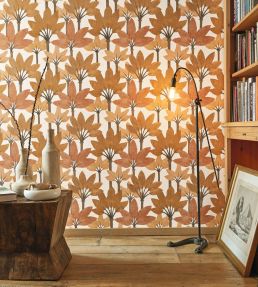 Babel Wallpaper by Casadeco Jaune Curry