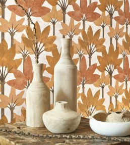 Babel Wallpaper by Casadeco Jaune Curry